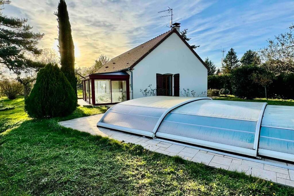 Gite 3 Etoiles Les Gourlines Avec Balneo, Veranda, Piscine Et Garage 아베르메스 외부 사진