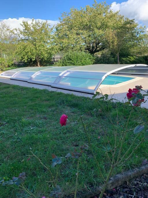 Gite 3 Etoiles Les Gourlines Avec Balneo, Veranda, Piscine Et Garage 아베르메스 외부 사진